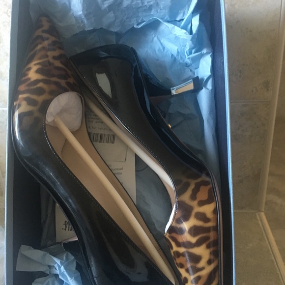 Prada leopard Black Patent kitten heel shoes - Picture 4 of 6